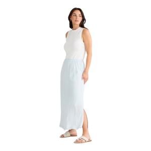 Brave+True Maxi Lined Oakey Skirt White Linen Women's Size XS New